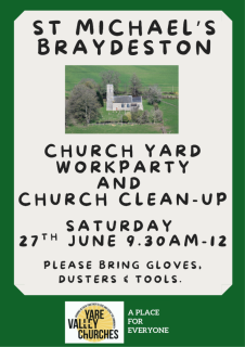 Braydeston Church, work party and clean-up