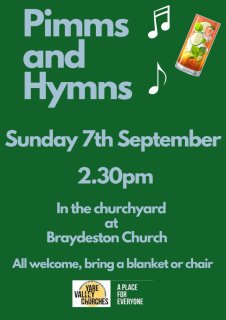 Pimms and Hymns at Braydeston Church