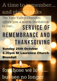 Service of Remembrance and Thanksgiving